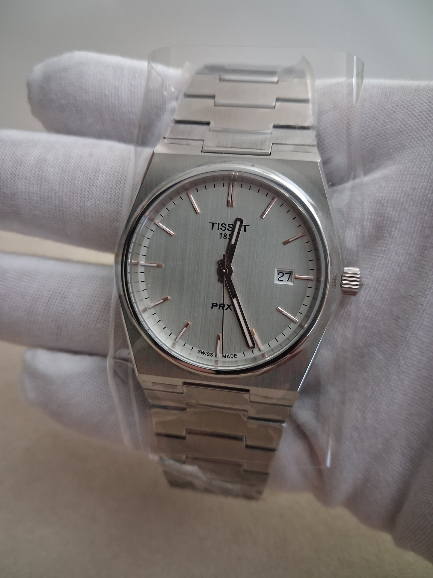 Tissot PRX Swiss Quartz Silver Dial Men's Watch 40mm