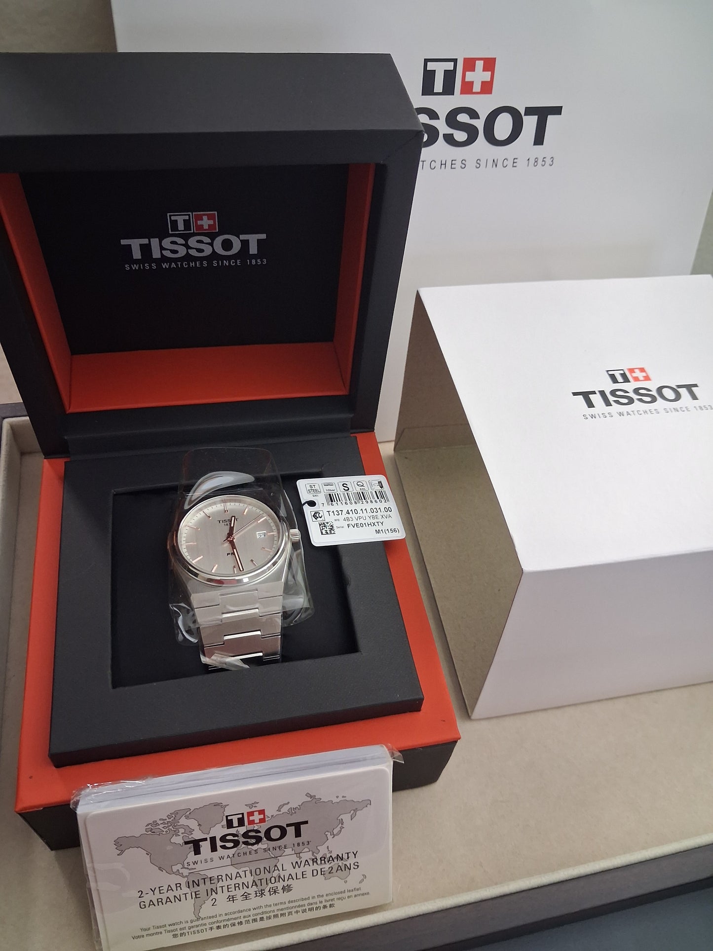 Tissot PRX Swiss Quartz Silver Dial Men's Watch 40mm