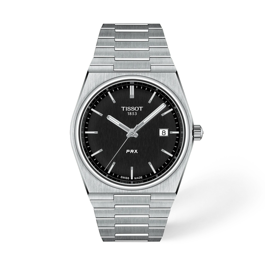 Tissot PRX Swiss Quartz Black Dial Men's Watch 40mm