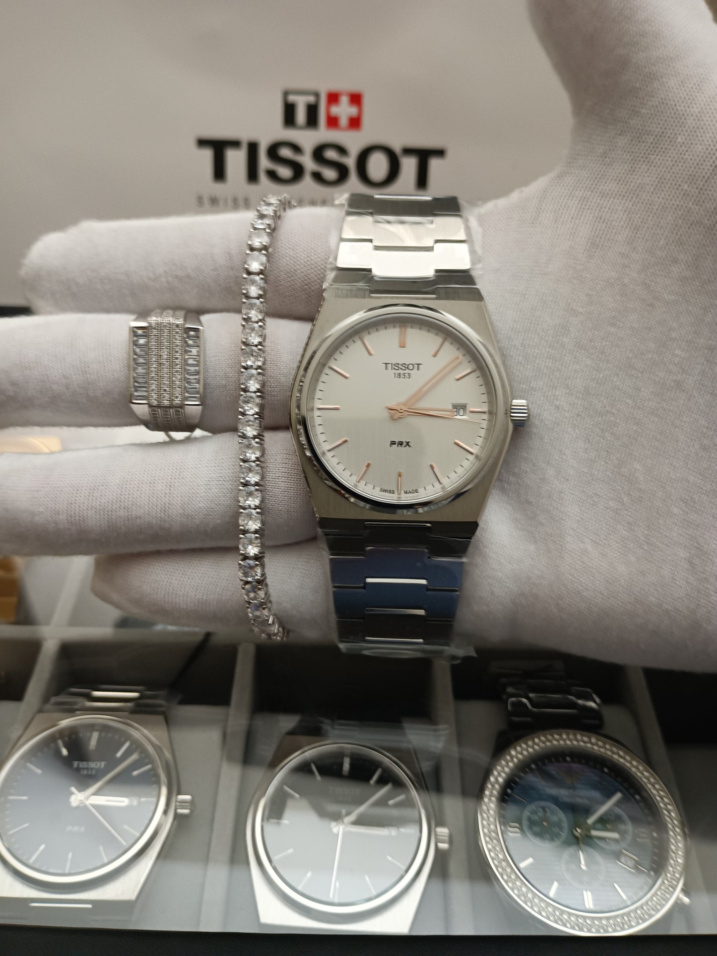 Tissot PRX Swiss Quartz Silver Dial Men's Watch 40mm