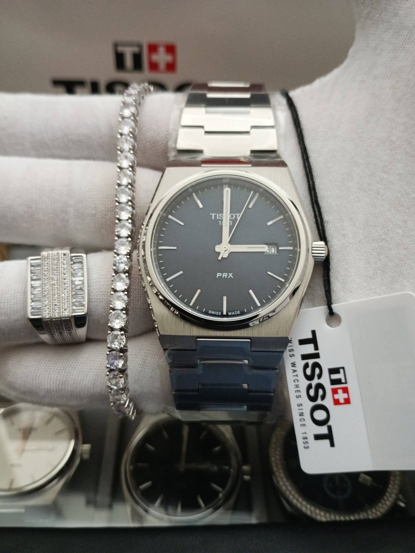 Tissot PRX Swiss Quartz Blue Dial Men's Watch 40mm