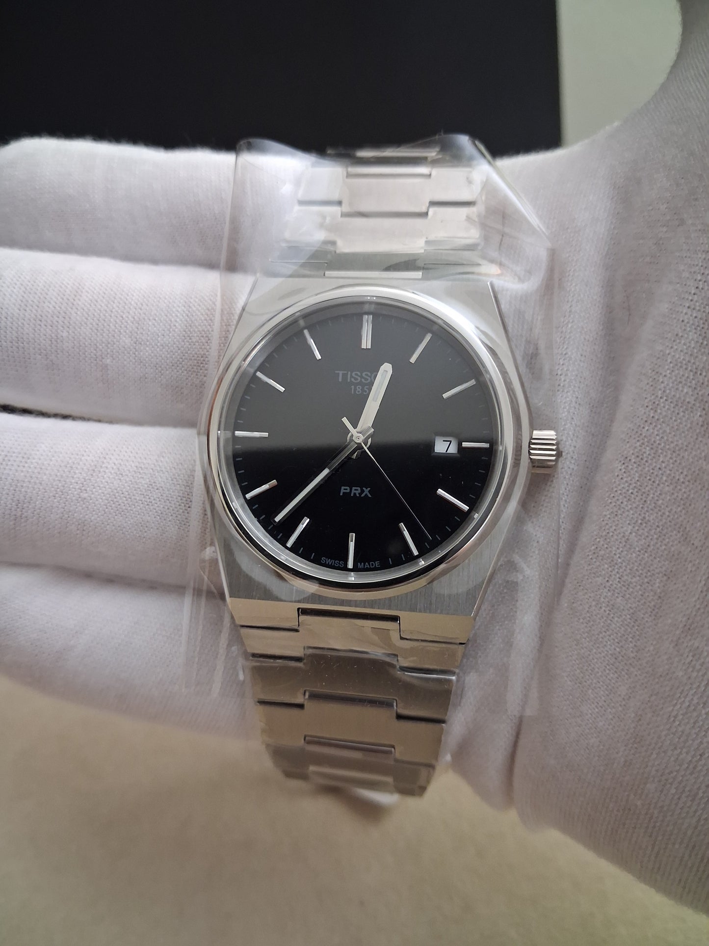 Tissot PRX Swiss Quartz Black Dial Men's Watch 40mm