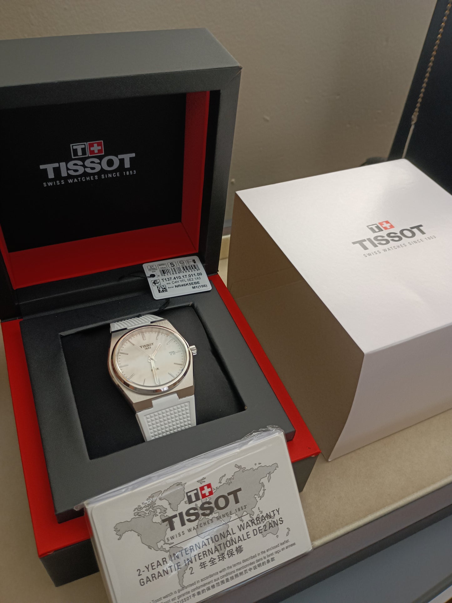 Tissot PRX Swiss Quartz White Luminous Dial 40mm